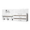 Addie Joy Bike Decorative Mail Organizer - Distressed White